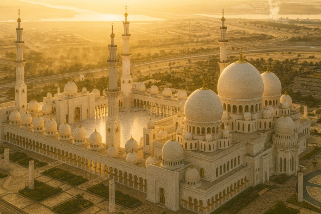 Sheikh Zayed Mosque at Sunset 1 2
